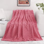 Rose Pink Throw Blanket 60"×80" inches Gifts for Mom Fuzzy 3D Jacquard Decorative Flannel Fleece Super Soft Plush Cozy Blanket for Couch Sofa Chair Lightweight