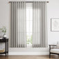 Nanspring Light Gray Linen Curtains 63 Inch Length for Living Room Back Tab and Rod Pocket Semi Sheer Curtain Simple Modern Coastal Room Decor Light Filtering Grey Drapes for Bedroom 52x63, 2 Panels