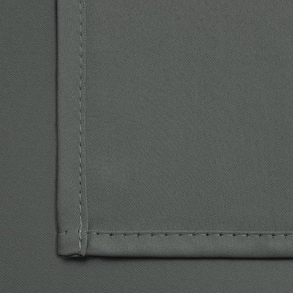 Yakamok Window Draperies Curtains Panels - Light Blocking Curtains, Grommet Top Small Drapes for Short Window/Basement(Dark Grey, 52Wx36L, 2 Panels)