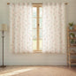 Boho Floral Spring Light Filtering Curtains 63 Inch Length 2 Panels Set, Farmhouse Semi Sheer Bedroom Living Room Vintage