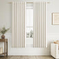 Guken Cream 100% Blackout Curtains 68 Inch Length 2 Panels Set for Living Room Bedroom Back Tab Thermal Insulated Black Out Linen Drapes Room Darkening Window Curtains