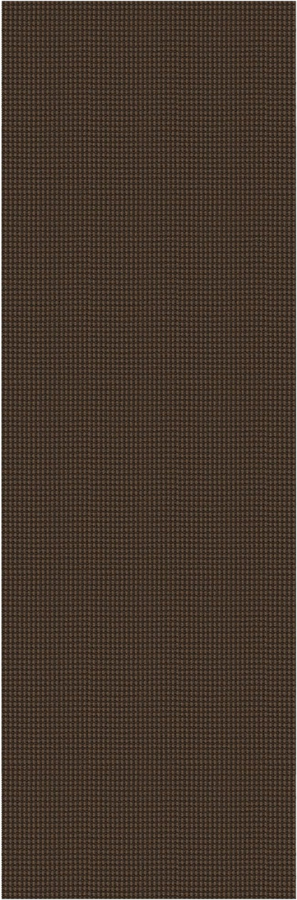 KOZYFLY Runners for Hallways 2.6x8 ft Washable Kitchen Runner Non Slip Rubber Backed Hall Runners Cotton Entryway Runner Rugs Floor Carpet for Indoor Backdoor Bedroom Kitchen, Reddish Brown/Coffee