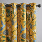 Topfinel Mustard Yellow Curtains, Aesthetic Unique Rustic Thermal Insulated Noise Reducing Cottagecore Floral Flower Printed Modern Farmhouse Window Treatment 63 Inch Length 2 Panels Bedroom 52x63