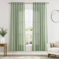 Nanspring Mist Sage Linen Curtains 72 Inch Length for Living Room Semi Sheer Light Filtering Door Drapes 2 Panels Set for Kids Bedroom Light Filtering Back Tab Rod Pocket Modern Farmhouse Decor 52x72