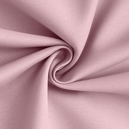 Yakamok 100% Blackout Curtain Panels 84 inches Cold and Light Blocking Drapes for Nursery, 2 Thick Layers Thermal Insulated Draperies (2 Pieces, 40 Wide Each Panel, Pink Front with White Backing)