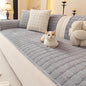 Velvet Couch Covers for Dogs, Dog Sectional Couch Covers, Pet Couchs Cover for Large Sectional, Couchs Protector for Dogs, Sectional Sofa Cover for Pet Washable(1PC,Light Grey,27.6"×94.4")
