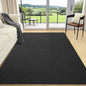 AROGAN Modern Shag Area Rug for Living Room, 5x7 Feet Washable Rugs for Bedroom, Indoor Floor Carpet, Plush Memory Foam Bedside Rugs for Kids Girls Teens Low Pile Rug, Dark Grey
