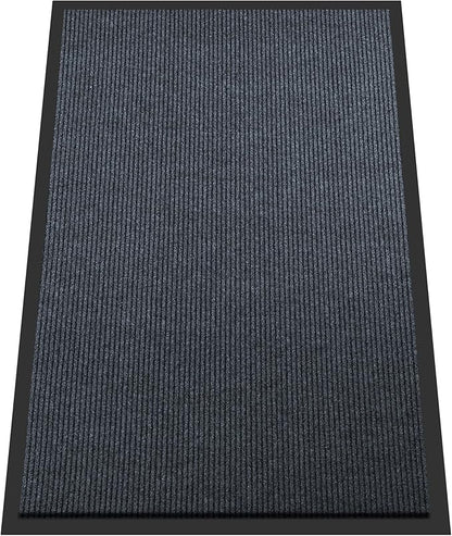 Extra Large Front Door Mat, 5 x 3 Feet Indoor Outdoor Entrance Mat, Heavy Duty Commercial Floor Mats, Non-Slip Rubber Backing Doormat for Entryway, Waterproof, Low-Profile, Easy to Clean