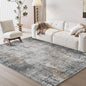 4 x 6 Area Rugs for Living Room, Machine Washable Non Slip Rug Ultra Soft Low Pile Indoor Carpet Modern Abstract Rugs for Bedroom Office Room Dining Room Beside, Grey