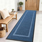 OLANLY Front Door Mat Indoor Outdoor Entrance, Waterproof All-Season, All-Weather Doormat, Sturdy Natural Rubber, Fade Resistant, Low Profile, Easy Clean Patio Porch Entryway Mat, 71x23, Light Blue