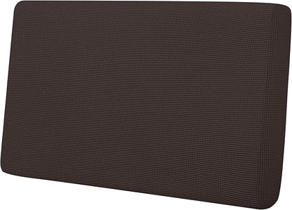 Easy-Going Stretch Loveseat Cushion Cover Sofa Cushion Furniture Protector Sofa Seat Sofa Slipcover Sofa Cover Soft Flexibility with Elastic Bottom(Loveseat Cushion, Chocolate)