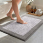 36x24 Large Bathroom Rugs Washable Non Slip, Light Grey Bath Mat for Bathroom Floor Tub, Soft Absorbent Quick Dry Mats for Shower, Bathtub,Home Decor