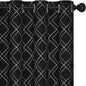 Deconovo Blackout Curtains 63 Inch Length for Nursery Kitchen (52x63 Inch, Black/Silver, 2 Panels) Thermal Insulated Panels, Soundproof Window Drapes, for Living Room Bedroom