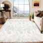 Latepis 6x8 Area Rug for Living Room White Fur Rugs for Bedroom Fluffy Faux Sheepskin Rugs Washable Furry Fuzzy Rug for Nursery Kids Room Beautiful Luxury Home Decor