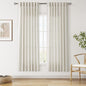 Nanspring Mousse White Linen Curtains for Living Room 72 Inches Long Luxury Light Filtering Semi Sheer Curtain Back Tab Simple Modern Elegant Coastal Decor Drapes for Bedroom Office 52x72, 2 Panels