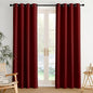 NICETOWN Room Darkening Draperies Curtains Panels, 2 Panels Burgundy Red W52 x L84