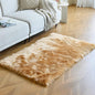 duduta Beige Faux Sheepskin Fur Rug 3x5 ft, Fluffy Shag Bedroom Dorm Nursery Playroom Carpet Rug Non Slip Washable