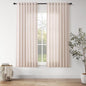 Nanspring Natural White Linen Curtains 63 Inch Length for Living Room Blend Semi Sheer Farmhouse Decor Curtains Back Tab Privacy Boho Light Filtering Semi Sheer Curtain for Bedroom 52x63, 2 Panels