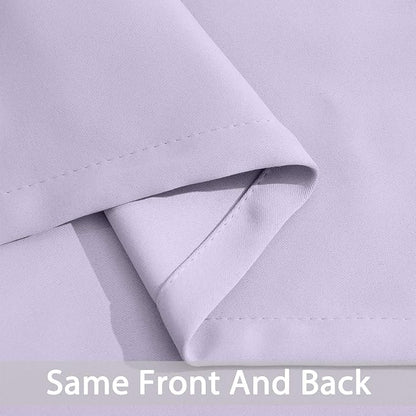 Yakamok Blackout Curtains Room Darkening Thermal Insulated Window Panels,Solid Grommet Top Drapes for Bedroom/Living Room(70Wx84L, Lilac, 2 Panels)