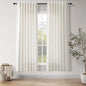 Nanspring Natural Linen Curtains 72 Inches Long for Living Room Country Light Filtering Semi Sheer Curtains Farmhouse Decor Curtain for Bedroom Back Tab and Rod Pocket 52x72, 2 Panels