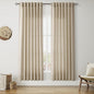 Taupe Burlywood Linen Curtains 80 Inch Length for Living Room Light Filtering Semi Sheer Curtain Back Tab Rustic Luxury Neutral Modern Farmhouse Decor Drapes for Bedroom Dinner Room 52x80, 2 Panels