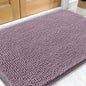 OLANLY Dog Door Mat for Muddy Paws 32x20, Absorbs Moisture and Dirt, Absorbent Non-Slip Washable Doormat, Quick Dry Chenille Mud Mat for Dogs, Entry Indoor Entryway Carpet for Inside Floor, Deep Plum