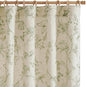 jinchan Floral Curtains Lined Linen Blend Curtain for Living Room 84 Inch Length Sage Green Farmhouse Flower Patterned Curtain French Country Curtains Drapes Back Tab Rod Pocket 2 Panels