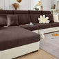 Sofa Covers Couch Covers for Sofa Pet Friendly Couch Cushion Covers Universal Sofa Covers Washable Stretch Slipcovers for Sectional Sofa (Texture Brown, 3 Seats + Chaise Cover)