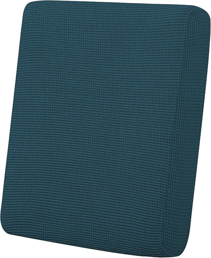 Easy-Going Stretch Chair Cushion Cover Sofa Cushion Furniture Protector Sofa Seat Sofa Slipcover Sofa Cover Soft Flexibility with Elastic Bottom(Chair Cushion, Deep Teal)