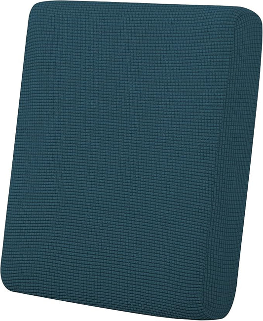 Easy-Going Stretch Chair Cushion Cover Sofa Cushion Furniture Protector Sofa Seat Sofa Slipcover Sofa Cover Soft Flexibility with Elastic Bottom(Chair Cushion, Deep Teal)