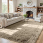 5x7 Area Rugs for Living Room: Soft Fluffy Shag Gray Camel Rugs for Bedroom, Non-Slip Large Fuzzy Plush Rug Indoor Floor Carpet for Nursery Kids Boys Girls Room, Dorms, Playroom, Modern Home Decor
