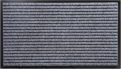 Yimobra Front Door Mat Outdoor Indoor Entrance, 100% Waterproof All-Season All Weather Doormat, Welcome Matt Outside Entry, Non Slip, Low Profile, Heavy Duty Patio Porch Floor Mats,47 x 24,Gray White