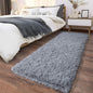 Soft Runner Rugs for Bedroom Hallways, 2x6 Grey Fluffy Shag Throw Area Rug Non Slip for Bedside Dorm, Long Shaggy Furry Carpet for Nursery Living Room