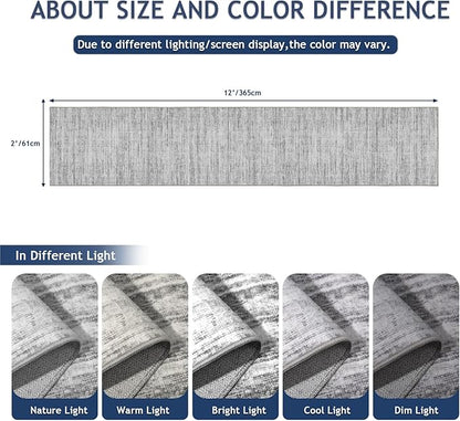 Kitchen Runner Rug 2x12 Runners Rug for Hallways Non-Slip,Long Abstract Rug Runners,Stain Resistant Soft Washable 12 ft Runner Rugs,Ultra-Thin Carpet for Entryway,Dining,Laundry Room