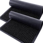 OLANLY Front Door Mat Indoor Outdoor Entrance, 2-Pack 71 x 47 Inch, Waterproof Heavy Duty Doormat, Fade Resistant, Low Profile, Easy Clean Patio Porch Welcome Floor Mats for Entry, Black