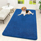 OLANLY Dog Door Mat for Muddy Paws 59x32, Absorbs Moisture and Dirt, Absorbent Non-Slip Washable Doormat, Quick Dry Chenille Mud Mat, Entry Indoor Entryway Carpet for Inside Floor, Deep Navy Blue