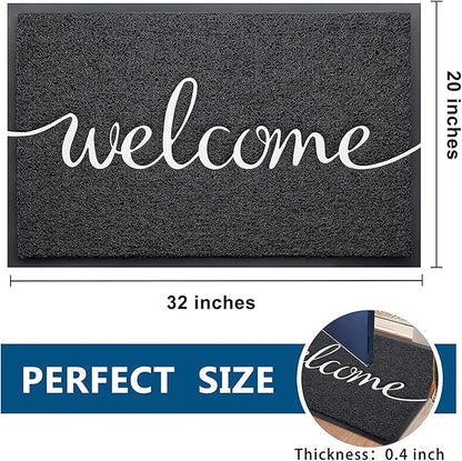EARTHALL Funny Welcome Mats Outdoor, Front Door Mat for Outside Entry, Doormat Outside/Inside Entrance, Front Door Rugs for Entryway Indoor, Outdoor Mats for Home Entrance, Front Porch Decor 20"x32"