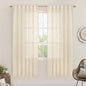 LAMIT Beige Linen Curtains for Living Room 2 Panels Set, 78 Inch Faux Linen Textured Light Filtering Drapes Back Tab and Rod Pocket Boho Panels for Farmhouse/Bedroom/Porch, 52 x 78 Inch