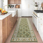 Washable Kitchen Runner 2x6 Non-Slip Floral Carpet Runner for Entryway Indoor Ultra Soft Stain Resistant Long Rugs Farmhouse Floor Mat for Hallways Laundry Bedroom Green