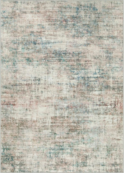 10x14 Area Rugs Washable Rug: Modern Abstract Living Room Rug Soft Anti-Skid Thin Carpet Indoor Floor Non-Shedding Carpets for Bedroom Dining Room Farmhouse Nursery Home Office Multi Color