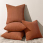 Topfinel Decorative Terracotta Throw Pillow Covers Cushion Cases, Set of 4 Soft Velvet Modern Double-Sided Designs, Rustic Fall Home Decor, Pillow Inserts Not Included 26x26 inch