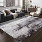 Toneed Abstract Area Rug Modern Washable Rug Soft Non Slip Rug Low Pile for Bedroom Living Room Dining Room Coffee Brown 7x10 Feet