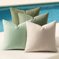 MIULEE Pack of 4 Decorative Throw Pillow Covers Linen Waterproof Pillow Covers Spring Farmhouse Cushion Cases for Outdoor Patio Garden Tent Balcony Couch Sofa 18x18 inch Light Green