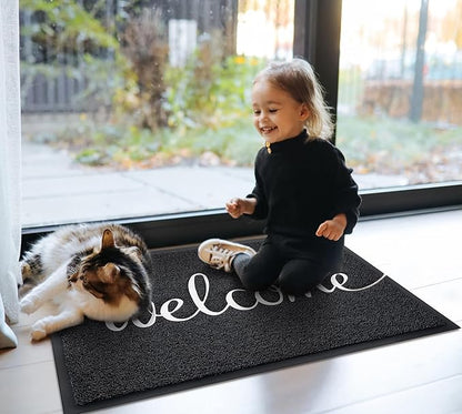 EARTHALL Funny Welcome Mats Outdoor, Front Door Mat for Outside Entry, Doormat Outside/Inside Entrance, Front Door Rugs for Entryway Indoor, Outdoor Mats for Home Entrance, Front Porch Decor 20"x32"
