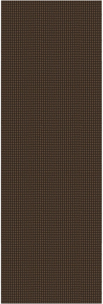 KOZYFLY Runners for Hallways 2x6 ft Washable Kitchen Runner Non Slip Rubber Backed Hall Runners Cotton Entryway Runner Rugs Floor Carpet for Indoor Backdoor Bedroom Kitchen, Reddish Brown/Coffee