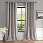 MIULEE Velvet Curtains Silver Light Grey Elegant Grommet Thermal Insulated Soundproof Room Darkening Curtains/Drapes for Classical Living Room Bedroom Decor 52 x 84 Inch Set of 2