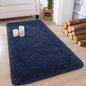Chicrug Soft Runner Rug for Bedroom Living Room Plush Fluffy Rug 2x4 Feet, Shag Furry Runner Carpet Non Shedding for Nursery Children Kids Girls Room Home Decorative, Navy Blue