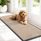 OLANLY Front Door Mat Indoor Outdoor Entrance, Waterproof Heavy Duty Doormat, Fade Resistant, Low Profile, Easy Clean Patio Porch Welcome Floor Mats for Entry, 47x17, Beige