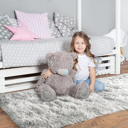 Pionblank Fluffy Runner Rugs for Bedroom 2x6, Modern Shaggy Area Rug for Hallway Living Room, Plush Soft Fuzzy Bedside Carpet for Kids Girls Boys Room Nursery Decor, Tie Dye Grey
