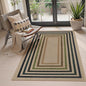 Lahome Enfys Modern Geometric Easy Jute Entryway Rug, 3x5 Washable Farmhouse Kitchen Rugs for Bedroom, Contemporary Non Slip Non Shedding Woven Carpet for Living Room